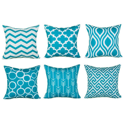 

Siaonvr 6PCSet Home Decorative Pillowcase Cotton Linen Sofa Cushion Throw Pillow Cover
