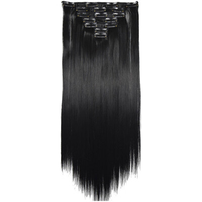

〖Follure〗Full Head Women Clip Synthetic High Temperature Wire Straight Hair Piece