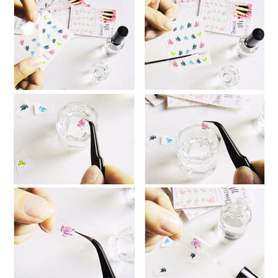 

〖Follure〗50PCSLot Nail Art Tips Decals Water Transfer Mixed Flowers Stickers