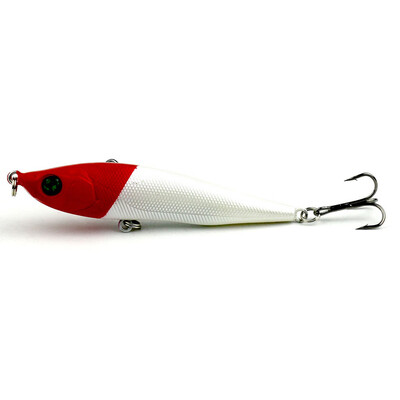 

Saidsome 4pc Hard Pencil Fish Bait Life 3D eyes 6 Hook Sinking Plastic Bait Crankbait fishing bait fishing lure
