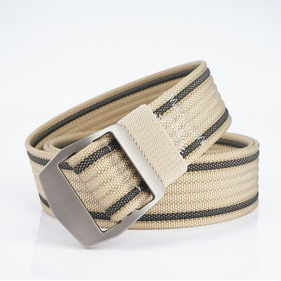 

Unisex belt quality Nylon Smooth Buckle Men belt Casual Alloy buckle cowboy pants wild belt 125cm