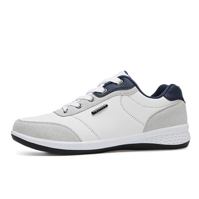 

Mens Casual Shoes Hot Sale Vulcanized Shoes Leather Sneakers Men Flat Non-slip Designer Trainers Rubber Shoes Zapatos De Hombre