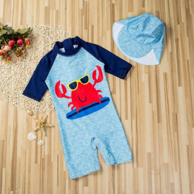

US 2PCS Summer Kids Baby Girl Boy Bikini Set Swimwear Swimsuit Bathing SuitHat