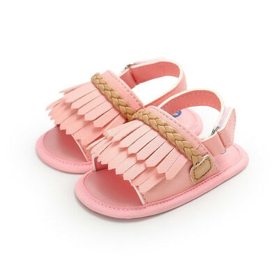 

Newborn Baby Girl Summer Sandals Anti-slip Prewalker Kid Soft Sole Crib Shoes