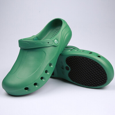 

Mens Chef Shoes Casual Slip On Hospital Work Flat Sandals Breathable Slippers