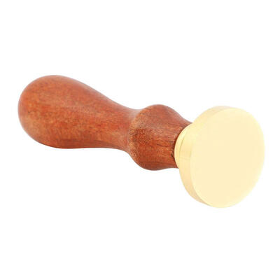 

Antique DIY Carving Wood Handle Metal Blank Sealing Wax Stamps Craft Decor