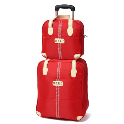 

20 inch waterproof trolley suitcase luggage spinner wheels Pull Rod trunk traveller case boarding bag with handbag set package