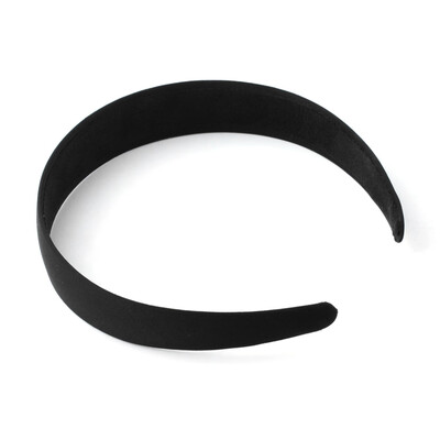 

Plastic Hair Bands with Cloth Covered Black 125mm