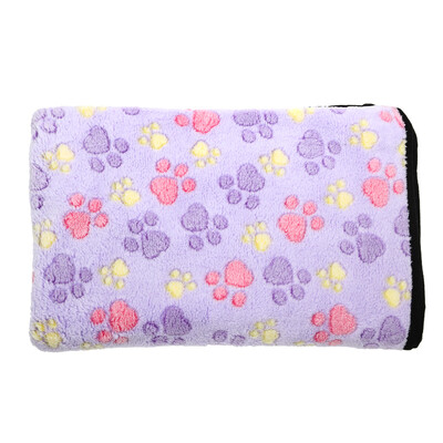 

Warm Dog Cats Bed Mat Cover Pet Blanket Fleece Towel Handcrafted Print Dog