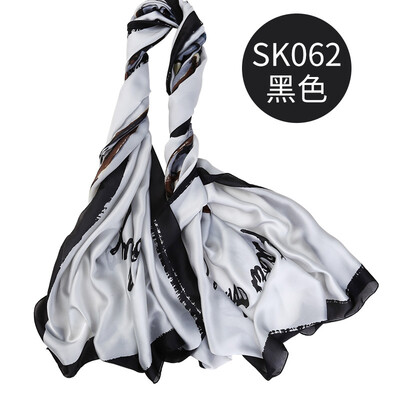 

Spring&summer new European&American style national wind simulation silk scarf beach towel sunscreen shawl scarf wholesale SK062