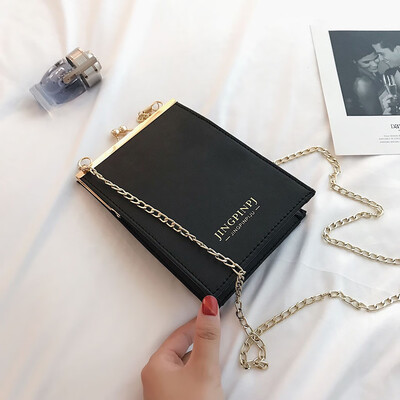 

Tailored 2019 New Womens Fashion Wild Chain Bag Leather Buckle Handbag