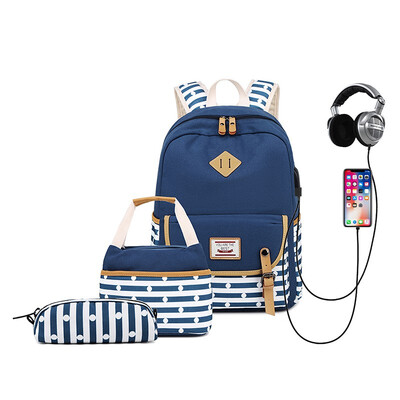 

NeillieN shoulder female backpack ladies bag waterproof travel bag fashion sports backpack handbag 3 sets