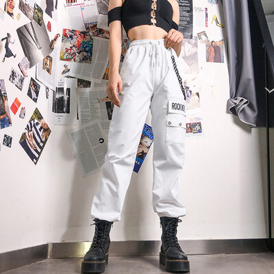 

Tailored Woman High Street Printed Chain Casual Wild Harem Pants Overalls