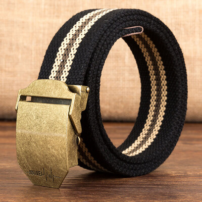 

Canvas belt Quality Alloy Automatic buckle weaving Canvas Men belt outdoor casual Men&Women belt 110-140cm
