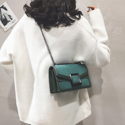

Ins super fire on the new chain small bag female 2019 new wave Korean version of the wild retro matte shoulder Messenger bag