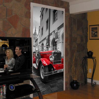 

〖Follure〗Door Wall Sticker Poster Landscape Waterproof Bedroom Living Room Mural Wrap