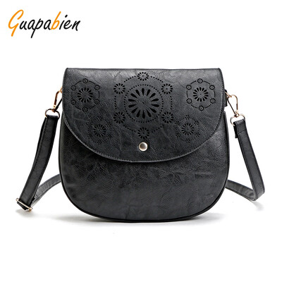 

Guapabien Fashionable Hollow Out Flap Hasp Women Crossbody Bag