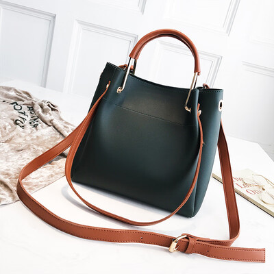 

Bag women 2019 new Korean autumn fashion pure color atmosphere portable tote bag Joker shoulder Messenger bag