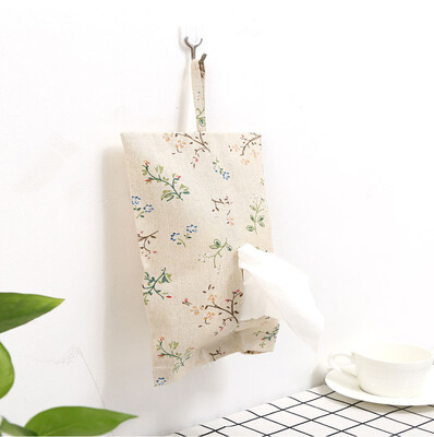 Toponeto Creative Canvas Storage Box Organizer Paper Storage towel bag