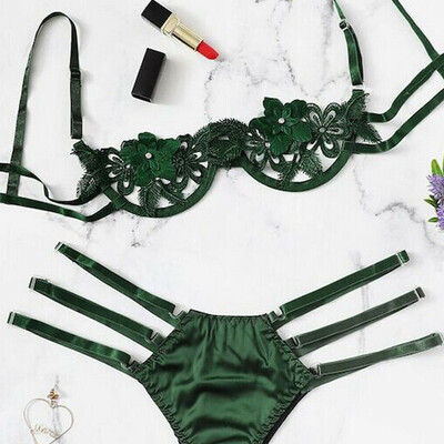 

Sexy Womens Lingerie Set Lace Bra Sets Wireless Bra Panty Underwear Babydoll