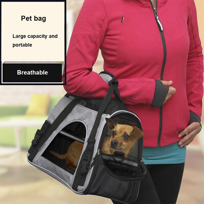 

Gobestart Pet Carrier Soft Sided Portable Airplane Tote Bag Backpack Breathable Pet Bag