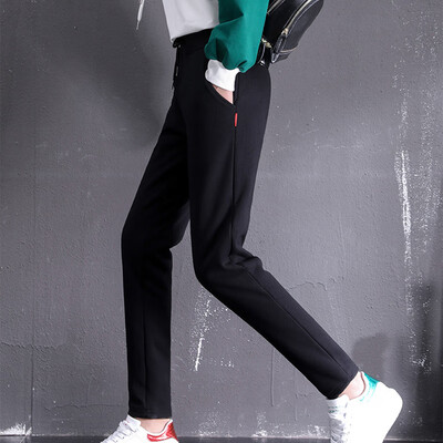 

Women Winter Pashminas Casual Trousers Female Warm Cotton Sweatpants Cashmere Pants Ladies Korean Palazzo Pants