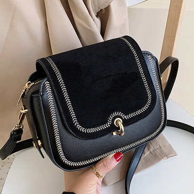 

North bag leisure texture bag woman 2019 new fashion Korean version of the fashion 100 lap fashion single shoulder slanted small s