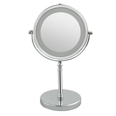 

7 Inch 10x Magnification Dual Sided LED 360 Degree Rotating Makeup Mirror