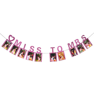 

Gobestart Miss To Mrs Photo Clips Bachelor Party Decorative Props