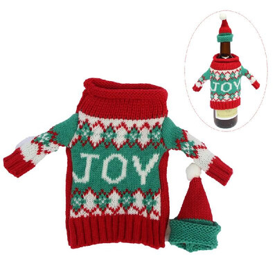 

New Christmas Wine Bottle Cover Christmas Wine Bottle Decoration