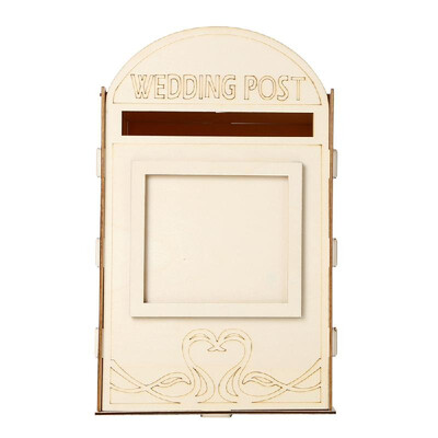 

Wooden Decoration Romantic Wedding Bird Lovers Mailbox With A Key