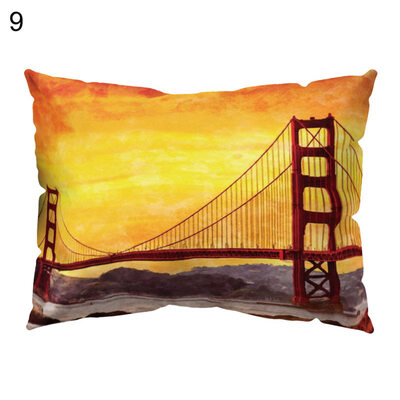 

Scenery Fox Eagle Letters Pillow Case Cushion Cover Sofa Bed Car Cafe Supply