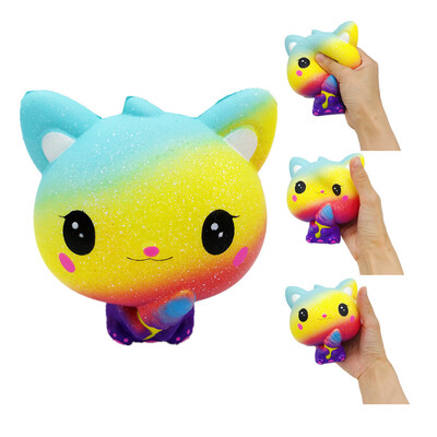 

〖Follure〗Colourful Galaxy Cat Scented Charm Slow Rising Stress Reliever Toy