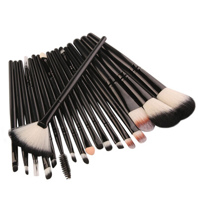 

Toponeto 18 pcs Makeup Brush Set tools Make-up Toiletry Kit Wool Make Up Brush Set BK
