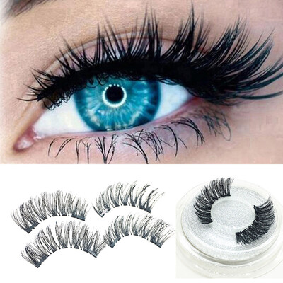 

〖Follure〗1 Pair 3D Magnetic False Eyelashes Lashes Reusable False Magnet