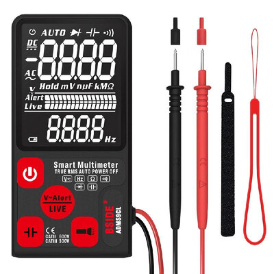 

ADMS9CL Intelligent Automatic Digital Multimeter ACDC Voltage Resistance Frequency Capacitance Meter Diode On-off Automatic Ident