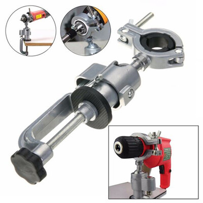 

360° Clamp-on Grinder Bench Vise Vice Electric Drill Stand Holder Rotating Tool