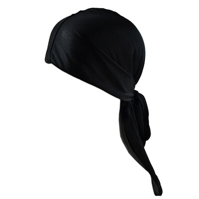 

10 Colors Long Tail Silky Durags Bandana Head Wrap Soft Pirate Cap For Women Men