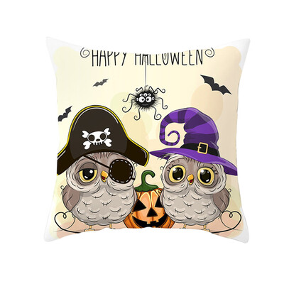 

〖Follure〗Halloween Owl Series Pillow Case Nordic Sofa Cushion Waist Pillow Case Halloween