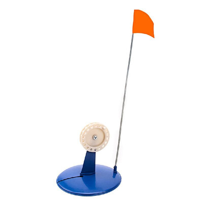 

Ice Fishing Tip-up Metal Pole Orange Flag Tip up Anti-corrosion Plastic Tip up Kit Ice Fishing Accessory