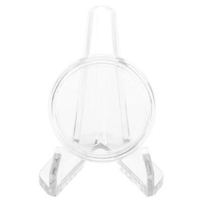 

10pcs Acrylic Transparent Plastic Round Box Coin Storage Case Container