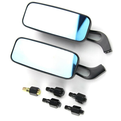 

Smoke Blue Rectangle Steady Rearview Mirrors 810MM For Honda Suzuki Kawasaki