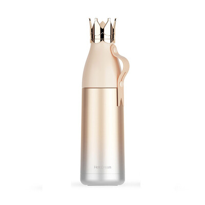 

Siaonvr Crown Water Bottle Outdoor Mug Cup Travel Bottles Vacuum Cup Child School Therm