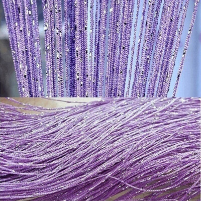 

Fashion 200cm100cm Fly Screen Fringe Tassel Curtain String Sparkle Curtains Room Divider Door Window home Patio Decor