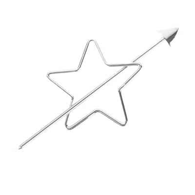 

Women Arrow Shape Pin Star Decorative GoldSilver Hair Sticks Clips Hairpin Girls Jewelry