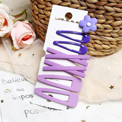 

7pcsset Hair Accessories For Women CuteFlower Decor Solid Color Hairpin Party Hedwear