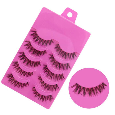 

〖Follure〗5 Pairs Fashion Natural Handmade Soft Long False Eyelashes Makeup Z-1