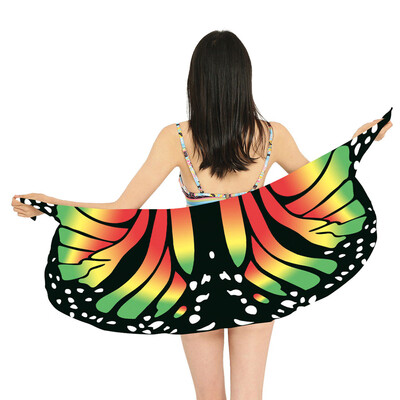 

Roseonmyhand Women Printing Sunscreen Shawl Beach Bikini Swimwear Wrap Coverup Skirt Swimsuit