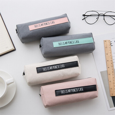 

Simple Pencil Pen Case Cosmetic Makeup Bag Storage Pouch Purse Students School