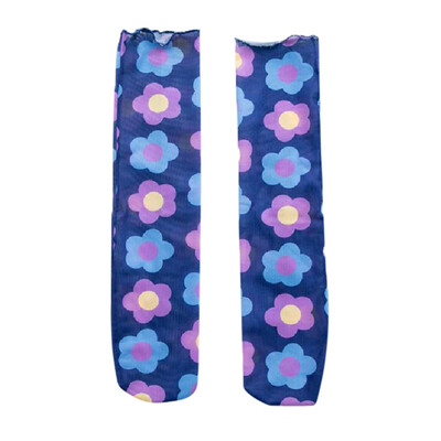 

Women Summer Girls Breathable Ultrathin Thin Section Transparent Flower Lace Elastic Short Socks
